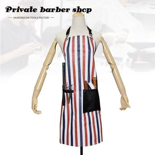 Barber shop cloth dyed clothes hair salon work clothes guest robe customer service hot oil and cut hair hairstylist pinafore