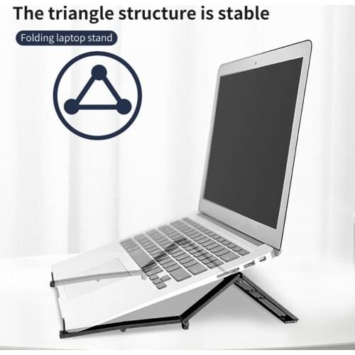 Portable Laptop Holder Foldable Ergonomic Riser Stand Notebook Bracket Computer Cooling Holder Desktop Storage Rack