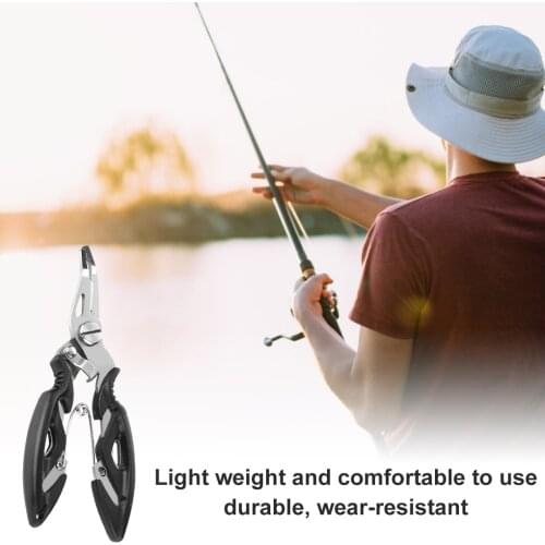 Fishing Plier Scissor Braid Line Lure Cutter Hook Remover Tackle Tool Cutting Fish Use Tongs Stainless Steel Fishing Pliers