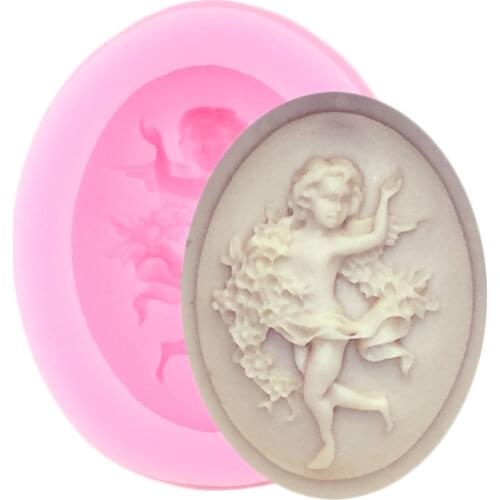 Dance Angel Silicone Mold Cupcake Topper Fondant Mould Cake Decorating Tools Soap Resin Clay Candy Chocolate Gumpaste Moulds