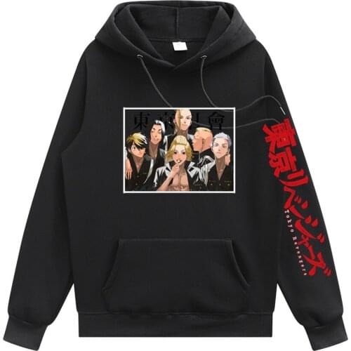 Streetwear Men Tokyo Revengers Men Hoodies Fashion Hoodie Men Man Hoodies Oversized Sweatshirt Fleece Regular