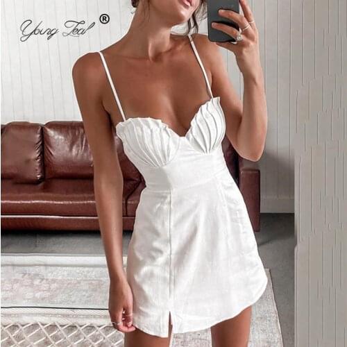 Young Zeal White Summer Dresses