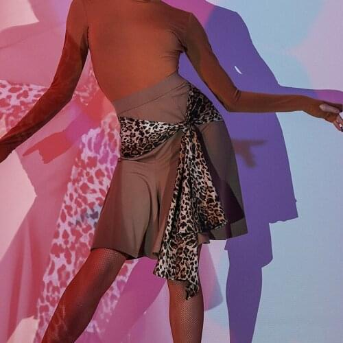 New Latin Dance Practice Skirt Professional Rumba Tango Samba Salsa Cha Cha Dance Clothes Female Ballroom Dance Skirt DWY4888