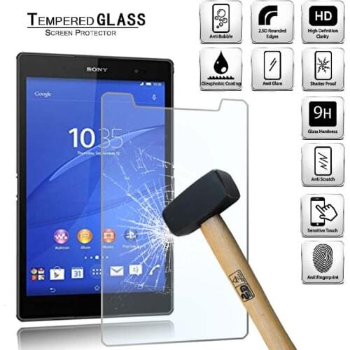 Tablet Tempered Glass Screen Protector Cover for Sony Xperia Z3 8.0" Full Screen Coverage Tablet Computer Tempered Film