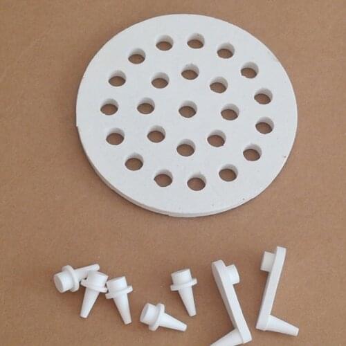 1PC Dental Lab Denture Multistation Multi stage Honeycomb Firing Tray plate Round & Square shape + ceramic pins