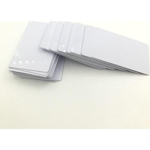 100pcs White Inkjet Printable Blank PVC Card for Membership Card Club Card ID Card Printed by Epson or Canon Inkjet Printers