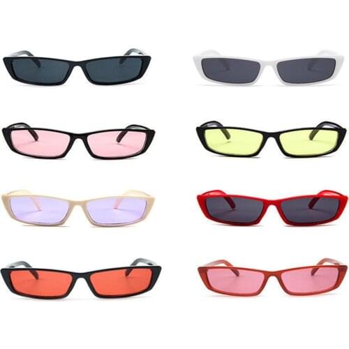 2019 Vintage Small Square Sunglasses Women Brand Designer Retro Sunglass Rectangle Sun Glasses Female Candy Color Eyewears
