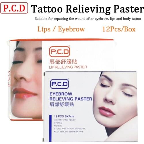 5 box 60pcs tattoo pain cream With moisture PCD Paste Mask For Eyebrow Lip Tattoo Permanent Makeup Accessories tattoo aftercare