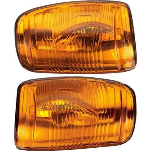 2Pcs Car Side Rear View Mirror Turn Signal Light Indicator Lens Cover Yellow 1847389 for Ford Transit MK8 2014-2019