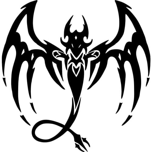 For Tribal Dragon Fantasy Mystical Creature Car Truck Window Vinyl Decal Sticker Styling