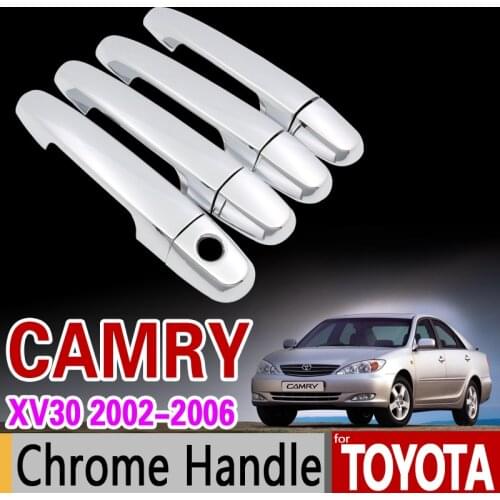 Chrome Handle Cover Trim for Toyota Camry 30 XV30 2002 2003 2004 2005 2006 Daihatsu Altis Accessories Stickers Car Styling