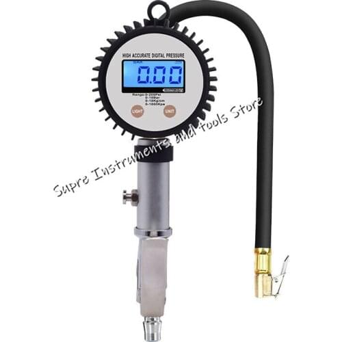 High-precision digital display tire pressure gauge tire pressure gun pressure measurement tire pressure gauge inflation gun