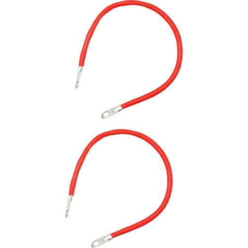 2 Pieces 5AWG Battery Cable Wire for Solar Car Marine Boat Replacement Red