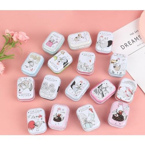 Colorful Mini Tin Box Sealed Jar Packing Boxes Jewelry Candy Small Storage Box Coin Earrings Headphones Gift Cans