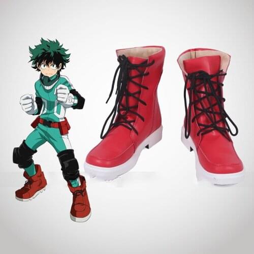 Men Children Anime My Hero Academia Izuku Midoriya Cosplay Shoes