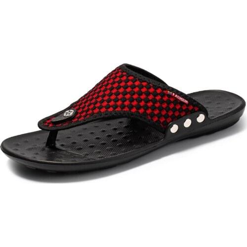 New Gladiator Mens Sandals In 2021 Summer Breathable Mixed Colors Flat Flip Flops with Platform Non-slip Wear-resisting