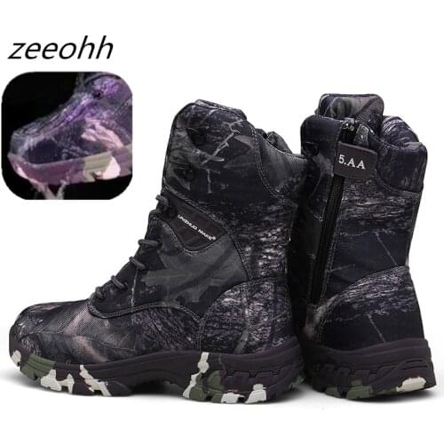 New Outdoor Tactical Sport Mens Shoes For Camping Climbing Boots Men Hiking Boots Mountain Non-slip Waterproof Hunting Boots