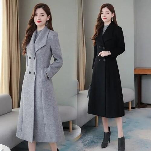 Qpipsd Women's Gray Coats