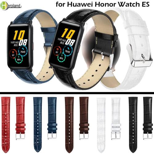 Watchband Strap For Huawei Honor Watch ES Smart Wristband Bracelet For Galaxy Watch 3 45mm Genuine Leather Accessories belt new