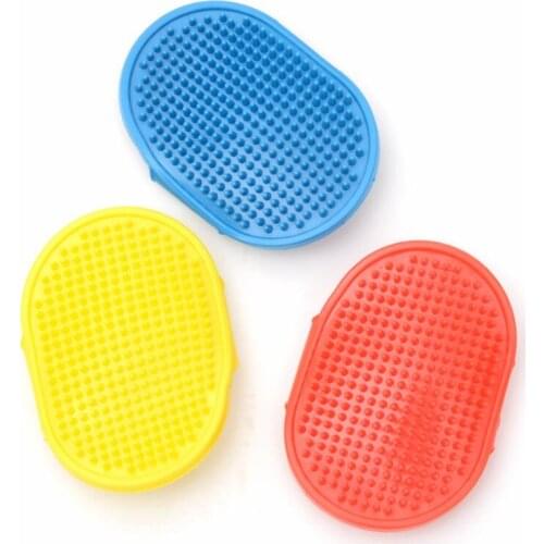 1pcs Pet Bath Brush Comb Dog Cat Rubber Hair Fur Grooming Massaging Massage Pet shower Dog Brush Tools