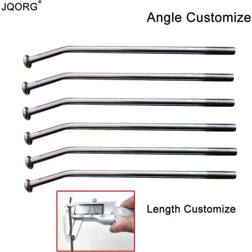 JQORG Diameter 3.7mm Equal Diameter Special Angle 0-180 degree Customize Motorcycle Spokes Length 60-350mm Range Customize Spoke