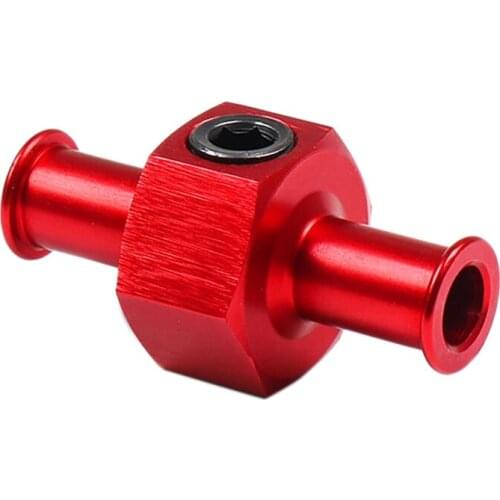 Universal Fuel Nitrous Pressure Gauge T Adapter 3/8 inch Hose 1/8 inch Npt Tee Port Red Car Tuning Parts
