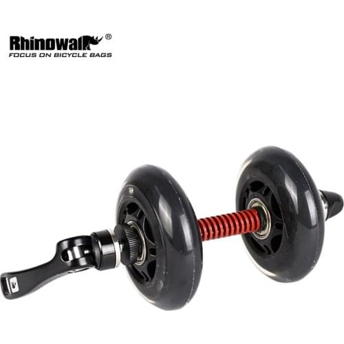 Rhinowalk Folding Bicycle Scroll Wheel Booster Wheel Roller Assistor Booster Training Auxiliary Easy To Drive Promote (Black)
