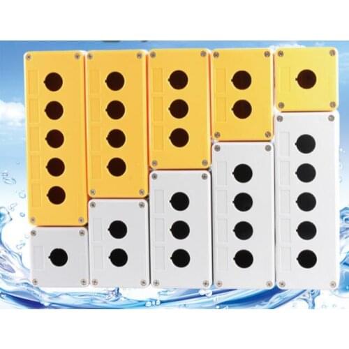 Waterproof button box switch control box 12345 hole industrial switch indicator box 22mm