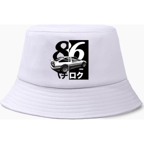 Japanese Drift Anime Initial D Bucket Hat Panama Ae86 Initial D Homme Men Cap Women Bob Fishing Panamas Cotton Fisherman Caps
