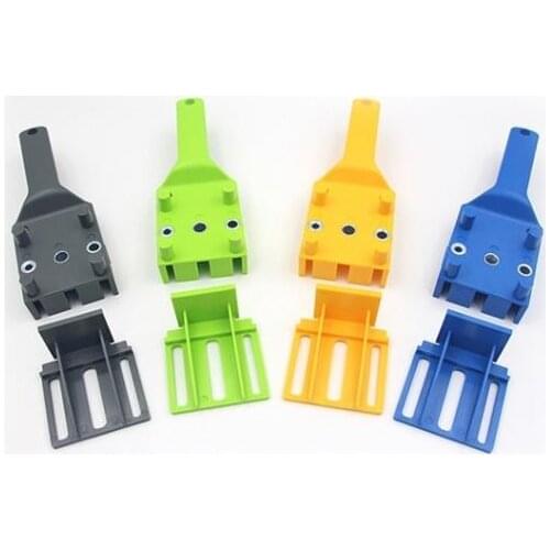 Wood Doweling Jig ABS Plastic Handheld Pocket Hole Jig System For 6/8/10mm Drill Bit Hole Puncher For Carpentry Dowel Joints