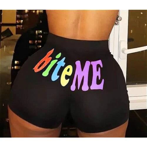 Women’s Summer Casual Butt Lifting Hot Shorts Fashion Printed Stretch Short Leggings for Gym Sports Fitness Daily Waer