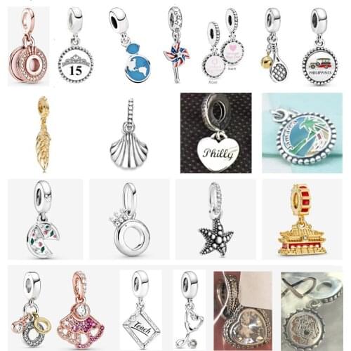 63 High Quality PDD 925 Sterling Silver Charm Pendant School of Magic Pendant Suitable for DIY Bracelet Necklace Free Shipping