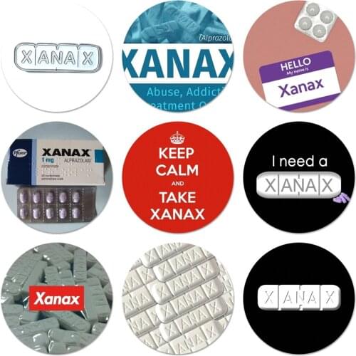 XANAXS Pattern Icons Pins Badge Decoration Brooches Metal Badges For Backpack Decoration
