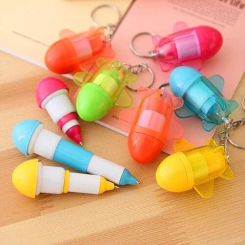 Cartoon Plane Ball Point Pen Retractable Pens For Kids Writing Stationery School Office Party Favors Christmas Halloween