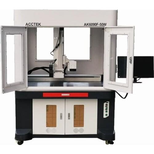 3d 6090 50W Big Enclosed Metal Fiber Laser Marking Machine