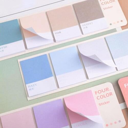 80Pcs/Set Sticky Notes Lovely Portable Decorative Removable Notes Bookmark Memos for School