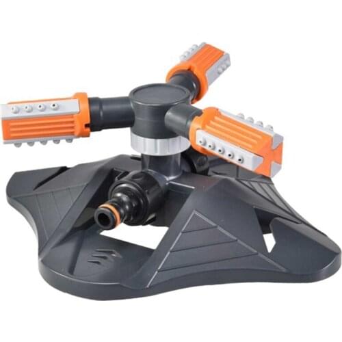 Automatic Watering Sprinkler 360-Degree Rotation Multi-Hole Sprinkler Garden Irrigation Watering Device