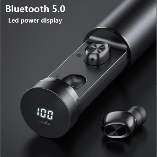 B9 TWS 5.0 Wireless Earphones Touch Control In-ear HIFI Stereo Sport headset LED Digital Display For iPhone Xiaomi Samsung