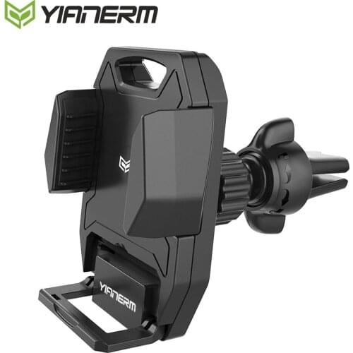 Yianerm Air Vent Phone Holder in Car One Touch Clips Anto Lock Mount Stand For iPhone X Xs Max Samsung S9 S8 Xiaomi