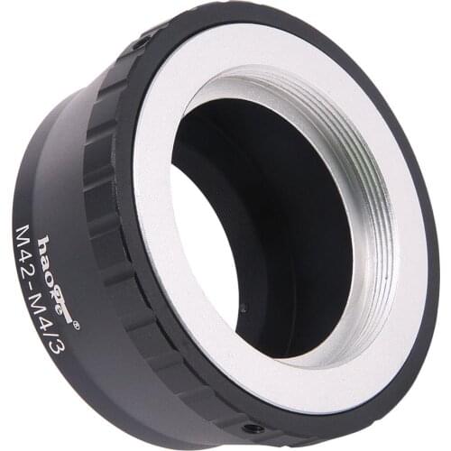 Haoge Manual Lens Mount Adapter for 42mm M42 Mount Lens to Olympus and Panasonic Micro Four Thirds MFT M4/3 M43 Mount Camera