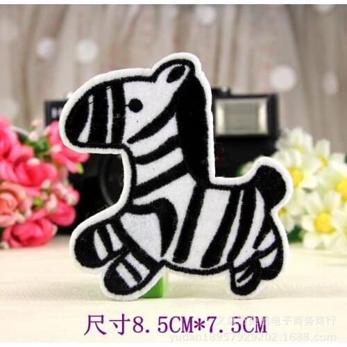 Cartoon Lovely Baby Zebra Beli Zebrette Wholesale Iron on Embroidered Cloth Clothes Patch For Clothing Girls Boys