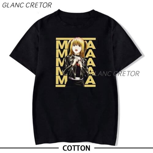 Death Note Cool Harajuku Anime T Shirt Men Short Sleeved Casual T-shirt Cotton Manga Tee Tops Cotton Tops Tees