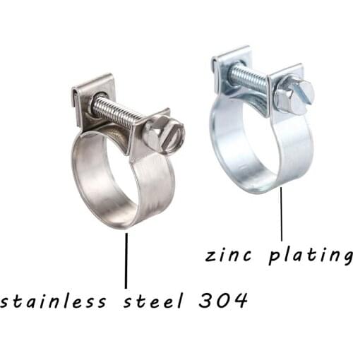 Galvanized/stainless steel mini hose screw clamp powerful hose clamp fittings