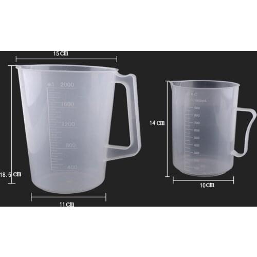 2000ml Plastic Measuring Cup Marking Scales Kitchen Measuring Pitcher Cup