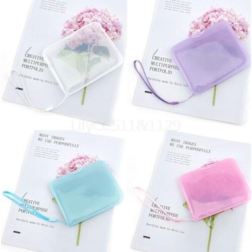 Translucent Mask Storage Box With Rope Dustproof Outdoor Travel Portable Mask Temporary Storage Bag Waterproof