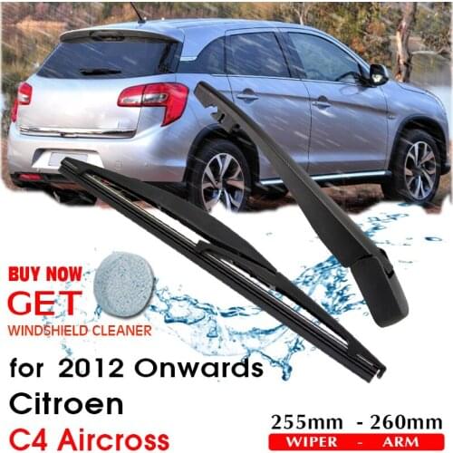 Car Wiper Blade Rear Back Window Windscreen Windshield Wipers Accessories For Citroen C4 Aircross Hatchback 255mm 2012 Onwards
