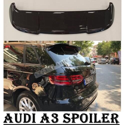 For Audi A3 8V Hatchback 2014-2018 Spoiler Auto Accessory Universal Spoilers Car Antenna Spoiler Car Styling Diffüser Mud Flaps