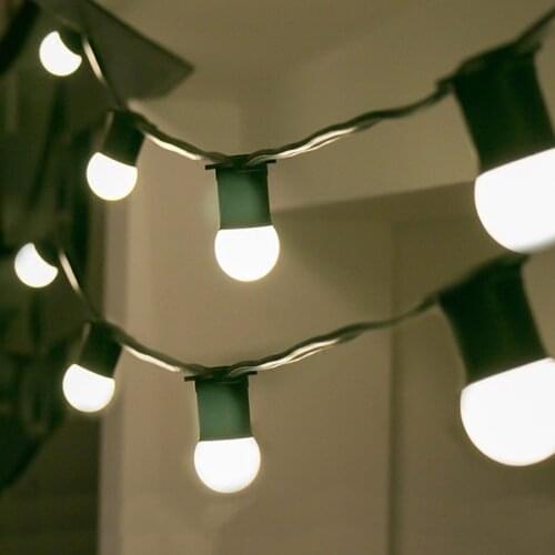 Thrisdar 10M 20 LED Commercial Grade E27 Bulb LED String Light Outdoor Wedding Holiday Backyard Patio Fairy String Garland Light