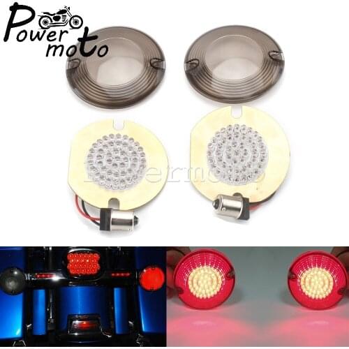 Motorcycle LED Turn Signal Insert Brake Light For Harley Road King Electra Glide Standard Ultra Classic Limited FLTR FLHR FLHT