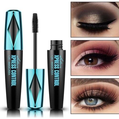 Fiber Lash Mascara Waterproof Mascara For Eyelash Extension Black Thick Lengthening Eye Lashes Cosmetics YH2174